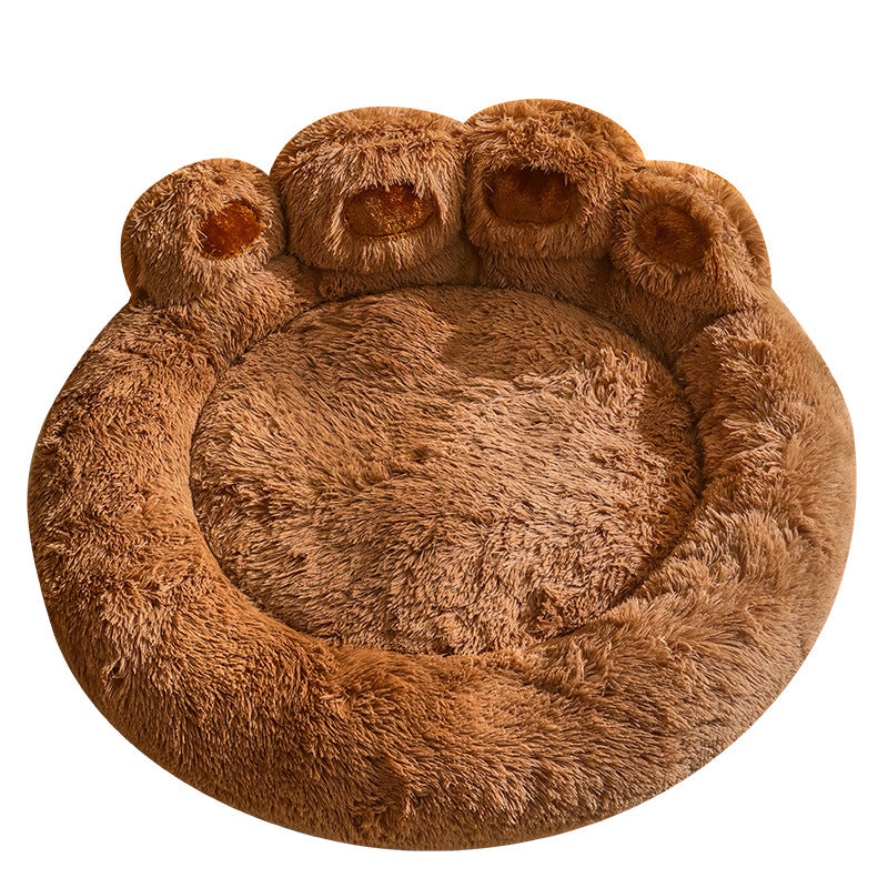 Fluffy Dog Bed Winter Warm Large Pet Products Small Sofa Baskets Pets Kennel Mat Puppy Cats Supplies Basket Blanket Accessories Pets Supplies