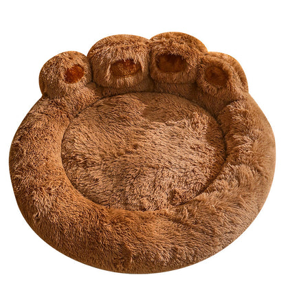 Fluffy Dog Bed Winter Warm Large Pet Products Small Sofa Baskets Pets Kennel Mat Puppy Cats Supplies Basket Blanket Accessories Pets Supplies