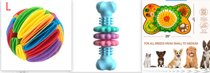 Dog Chew Toy Dog Bone Type Dogs Teeth Cleaning Toys Indestructible TPR Bone Chewing Bite Resistant Teething Toys Pet Products